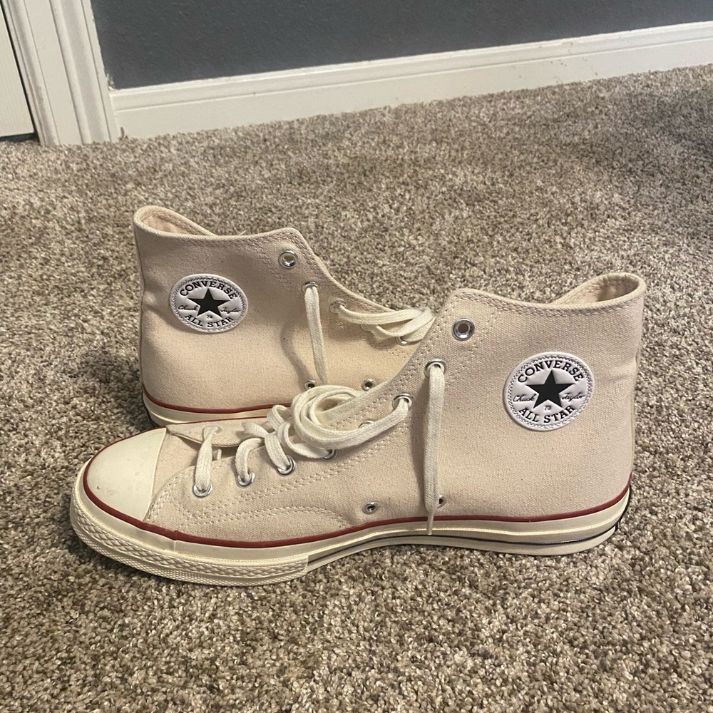 Converse Cream High Tops